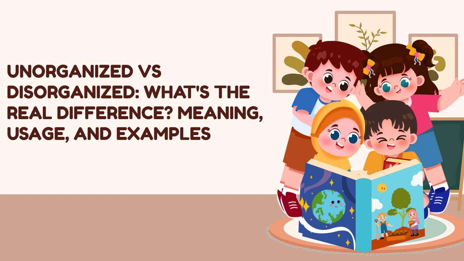Unorganized vs Disorganized: What's the Real Difference? Meaning, Usage, and Examples